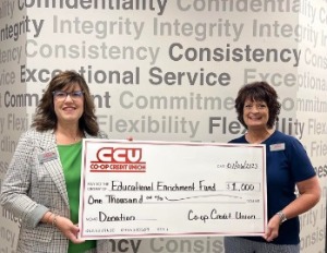 CCU donation to Educational Enrichment fund